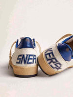 Golden Goose Ball-Star Low White Bluette