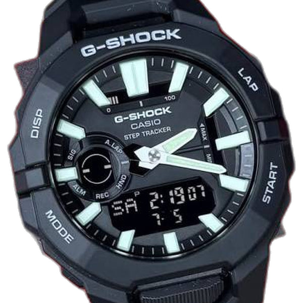 Casio G Shock GBA-950-2A Full Black White Needles