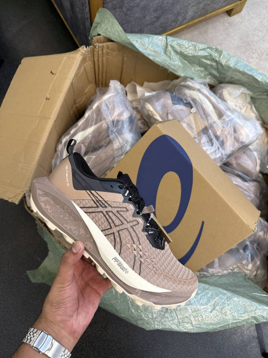 Asics gel trabuco 13 taupe grey black