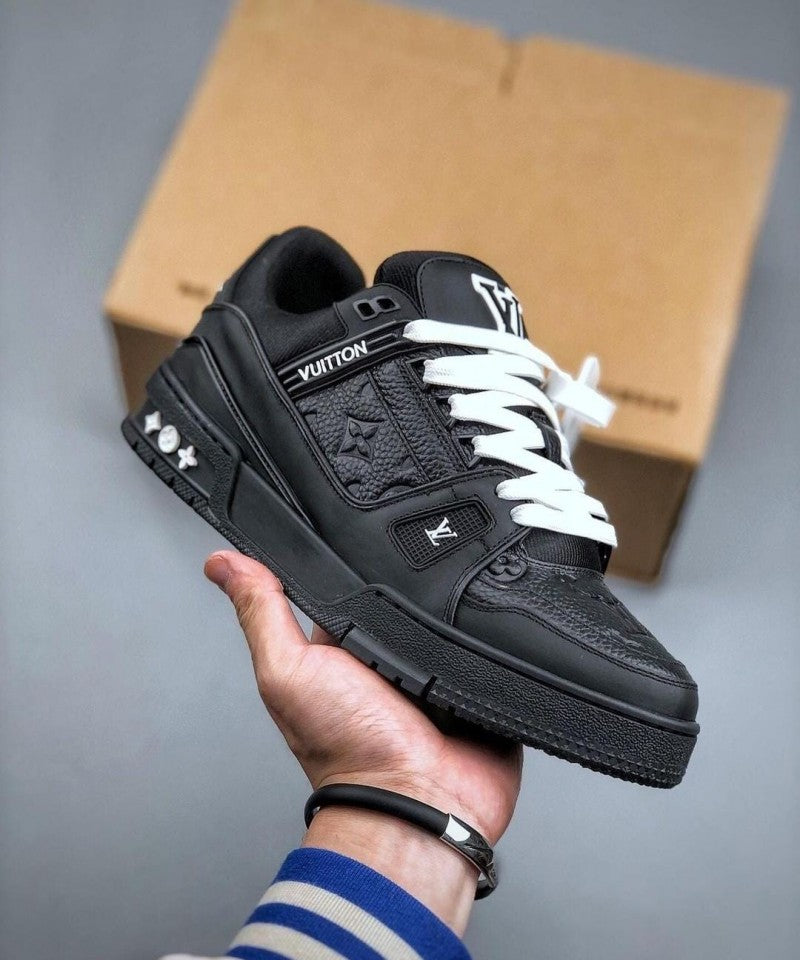 Louis Vuitton LV Trainer Black Embossed Monogram