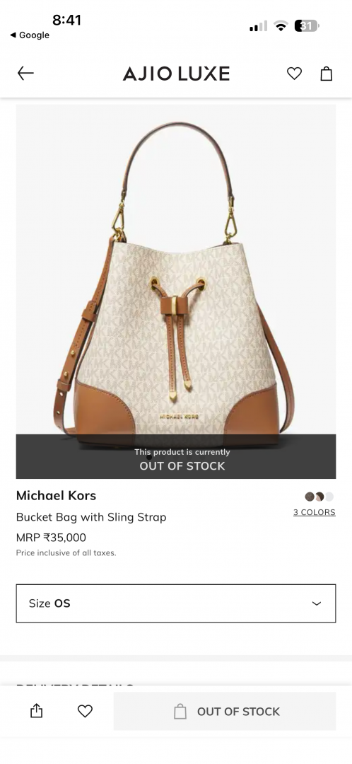 Michael Kors_CB_Bucket_Beige-Brown_With_DustCover_CarryBag