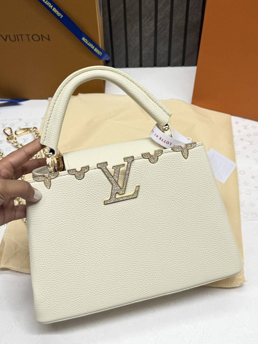 Louis Vuitton CB White Capucines Highend With OriginalBox & CarryBag