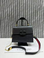 Valentynoo Black VSling TopHandle ShoulderBag With dustCover