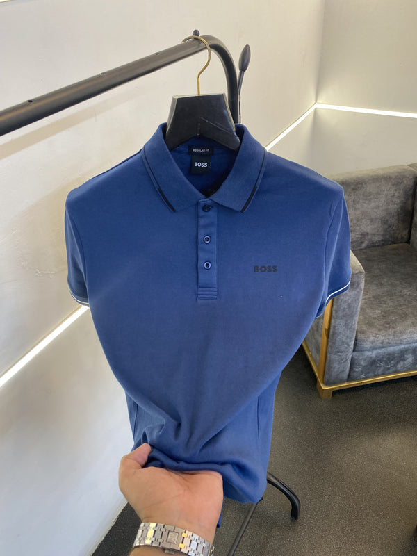 Hugo bos imported polo tshirt blue
