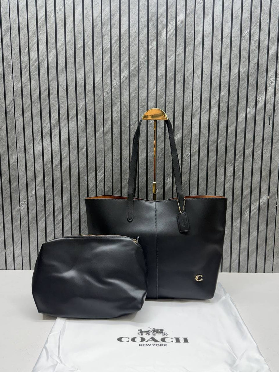Coach Black North Tote With DustCover & Pouch