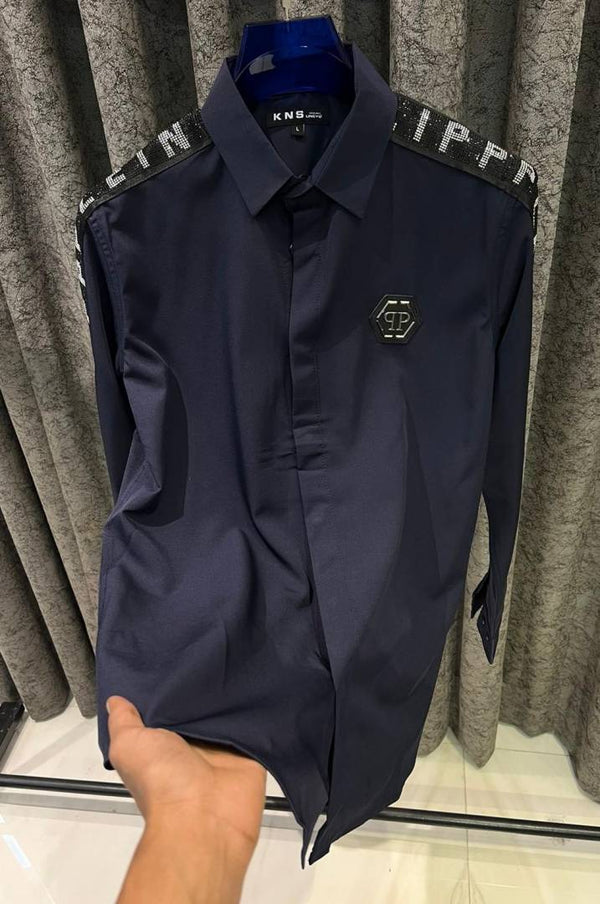 PHILIPP PLEIN IMPORTED STORE ARTICLE DIAMOND CHINA SHIRT
