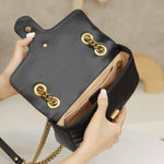 GG Marmont Matelasse Premium Shoulder Bag With OG Box & Premium Dust Bag (Black 250)