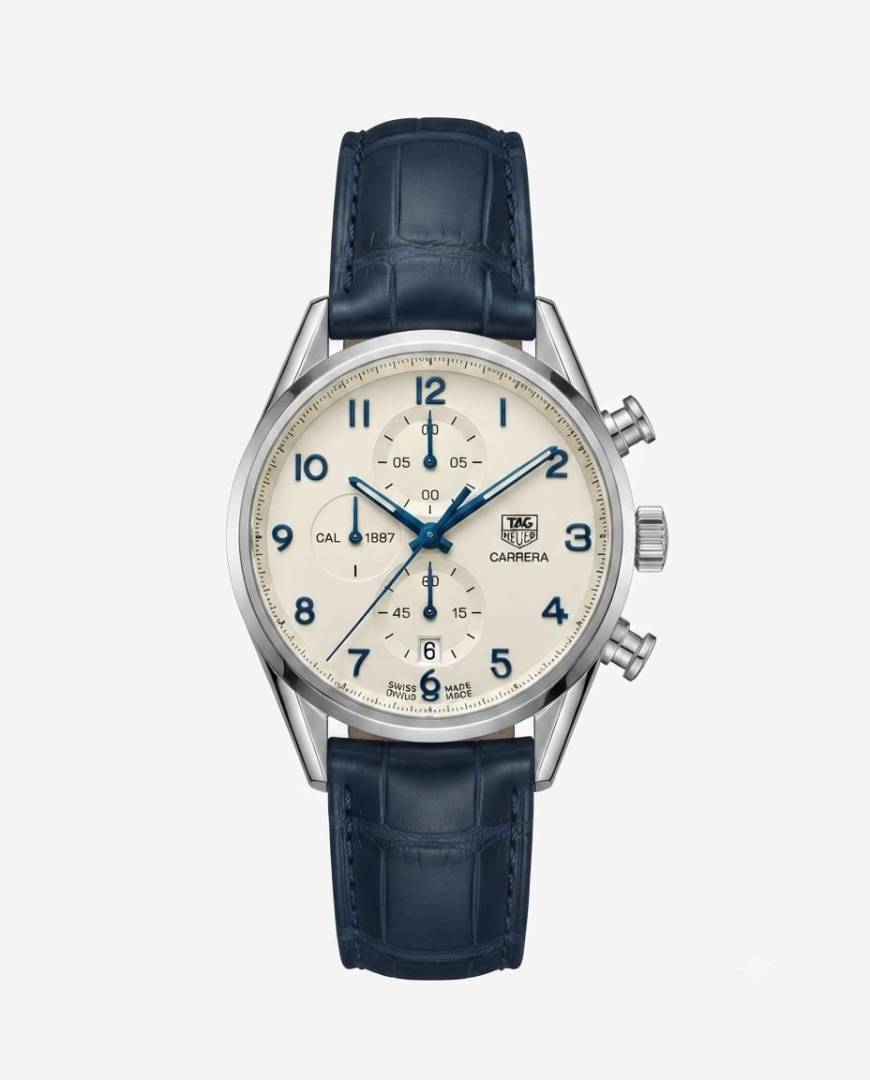 TAG heuee_r Carrera Caliber 1887 Blue white Dial