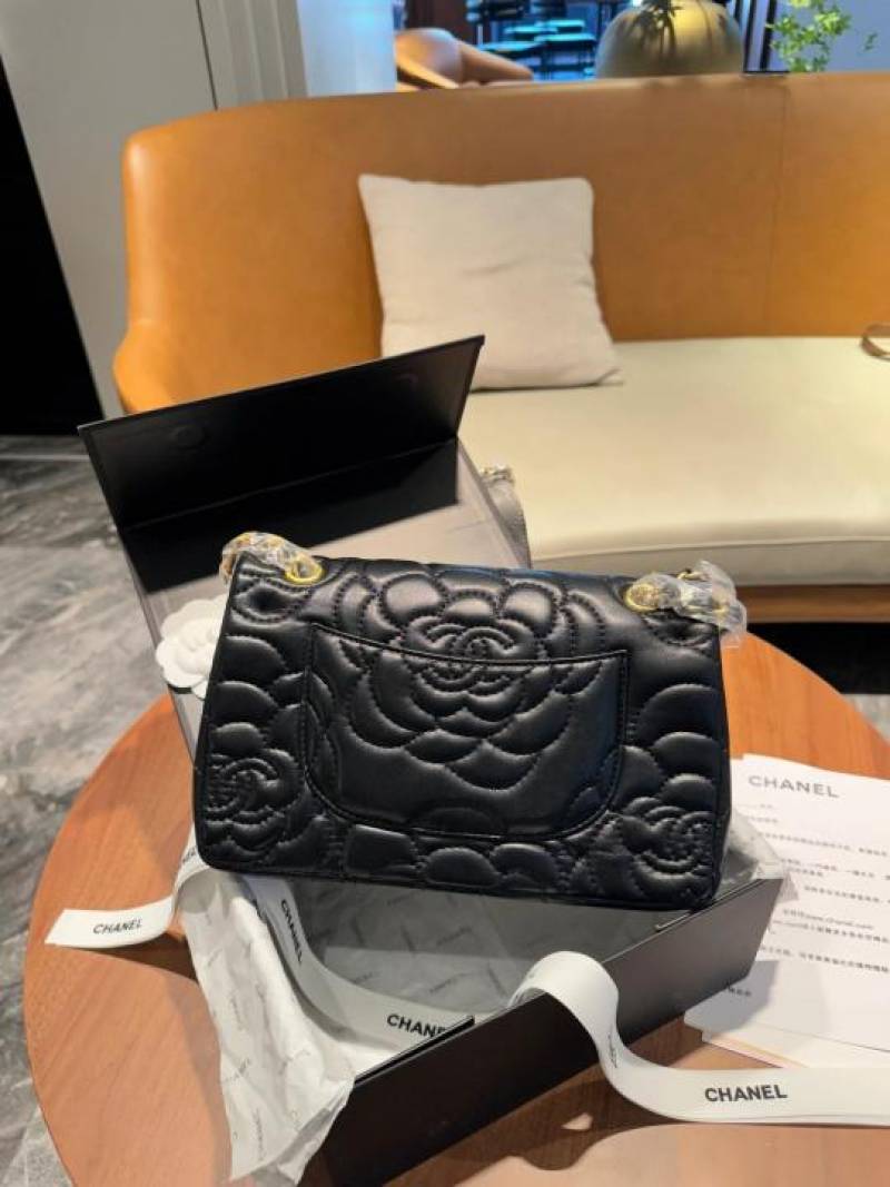 Chanel1208 Camellia Premium Limited Edition Bag With OG Box & Dust Bag (Black - 1208)