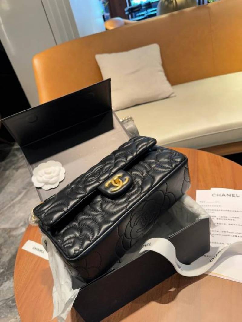 Chanel1208 Camellia Premium Limited Edition Bag With OG Box & Dust Bag (Black - 1208)