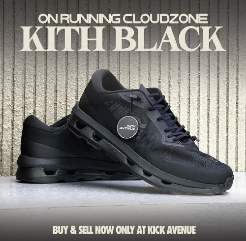 On Running x Kith Cloudzone Triple Black