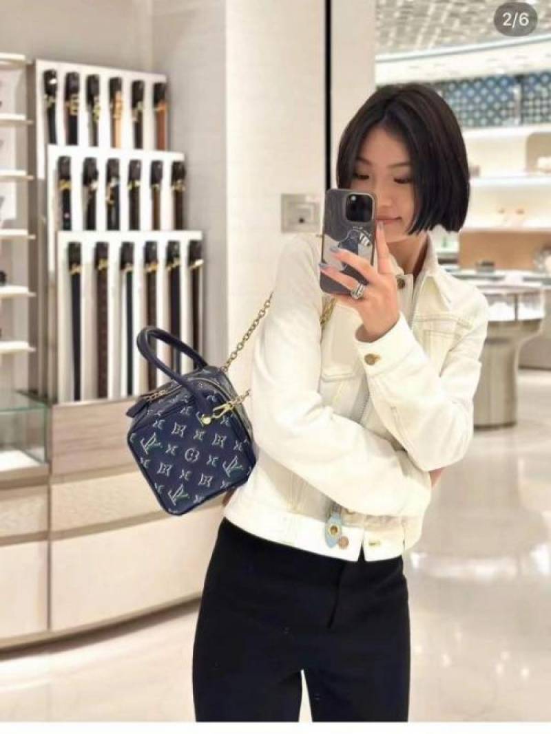 Louis Vuitton LV Limited Edition New Square Bag With Dust Bag (Navy Green - 964)