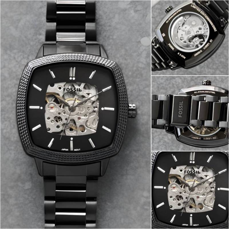 Fossil x Nick Jonas Machine Luxe Automatic full black