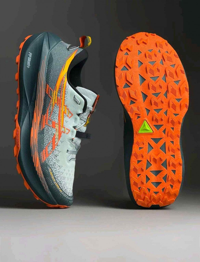 Asics Trabuco Max 4 Trail Cold Moss Nova Orange 1094