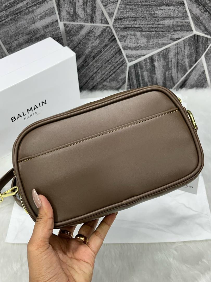 Balmain_Brown_Monogram_Camera_Crossbody_Bag_Unisex_With_OriginalBox