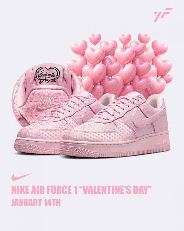 Nike AirForce 1 Low Valentines Day Pink foam