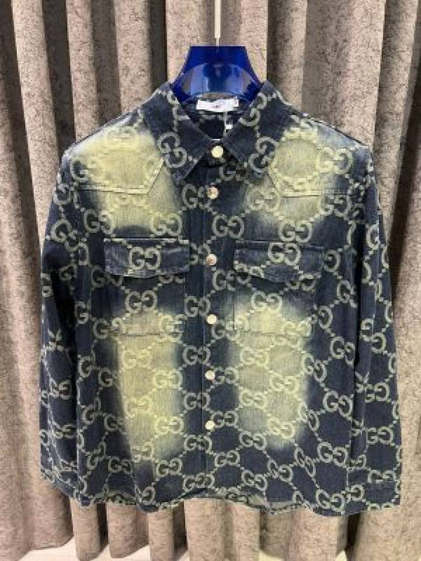 Gucci IMPORTED STORE ARTICLE DENIM SHIRT