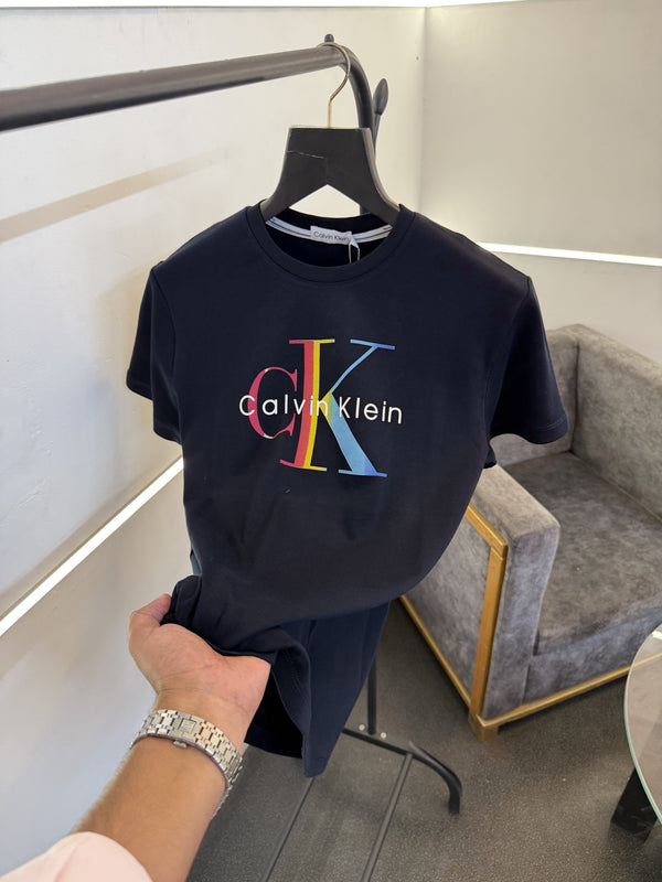 Calvin kline navy blue imported round neck tshirt sale