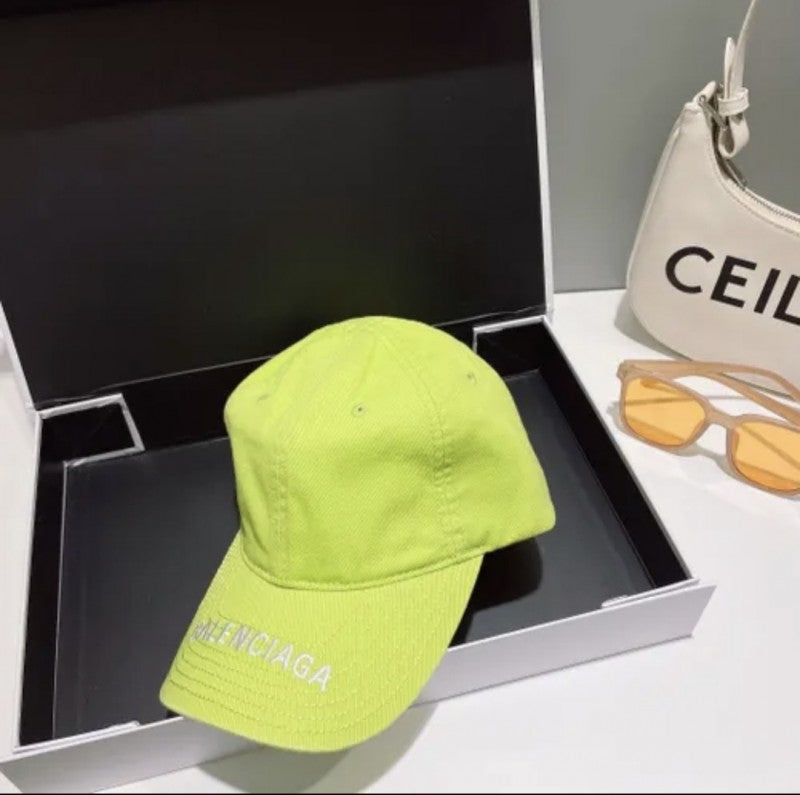 Balenciaga Logo Visor Green Premium Unisex Cap With Safety Box