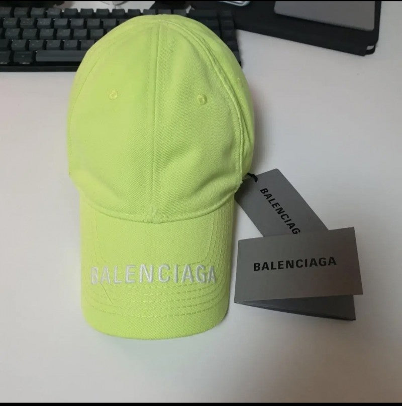 Balenciaga Logo Visor Green Premium Unisex Cap With Safety Box