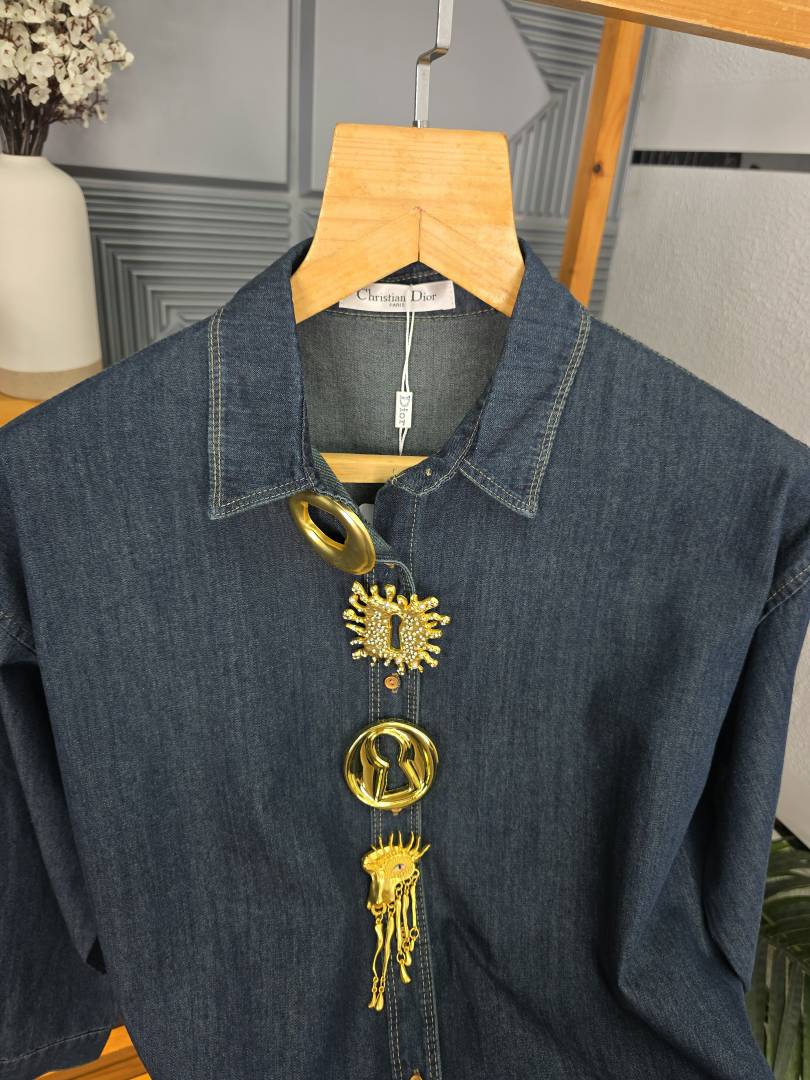 DIO LOGO SHIRT DARK BLUE S127-DB