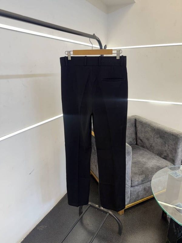 Louis Vuitton arma i fabric imported korean boot cut trousers black