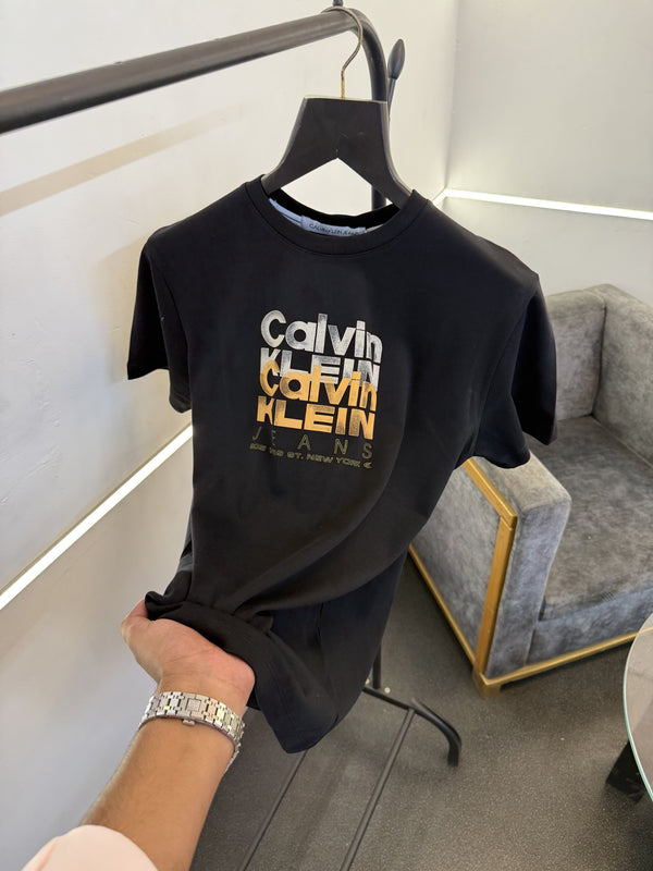 Calvin kline imported round neck tshirt black sale