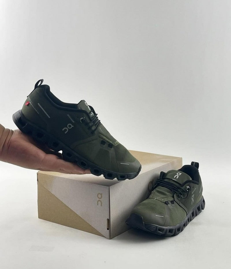On Cloud 5 Olive Waterproof--
