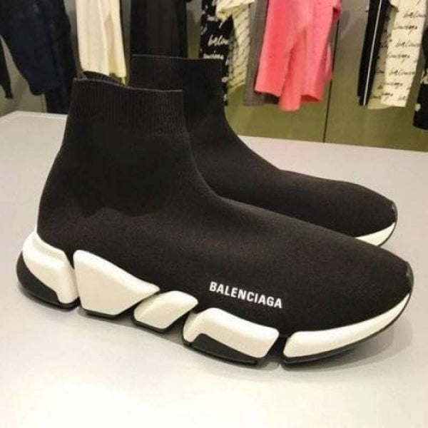 Balenciaga Speed KNIT 2.0 Trainer Black White sale