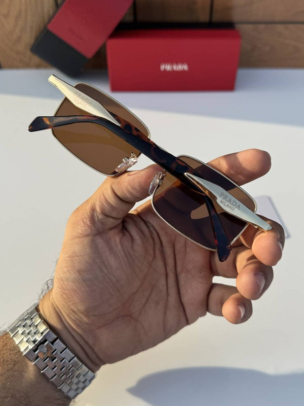 Prada 58040 gold brown