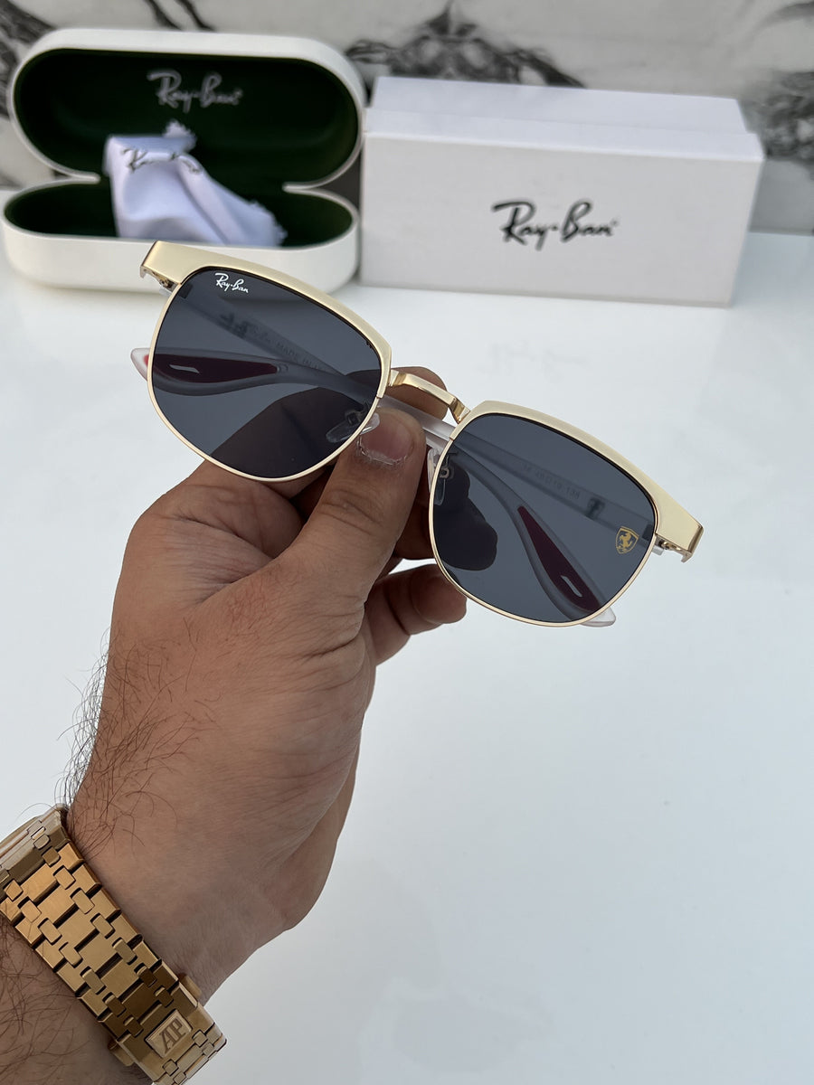 Rey ban 03 gold white