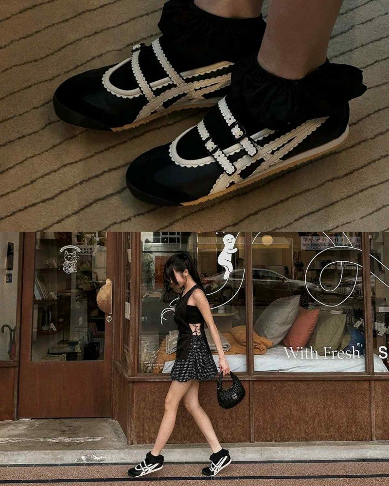 Onitsuka Tiger Mexico 66 TGRS Black Cream Mary Jane 6181