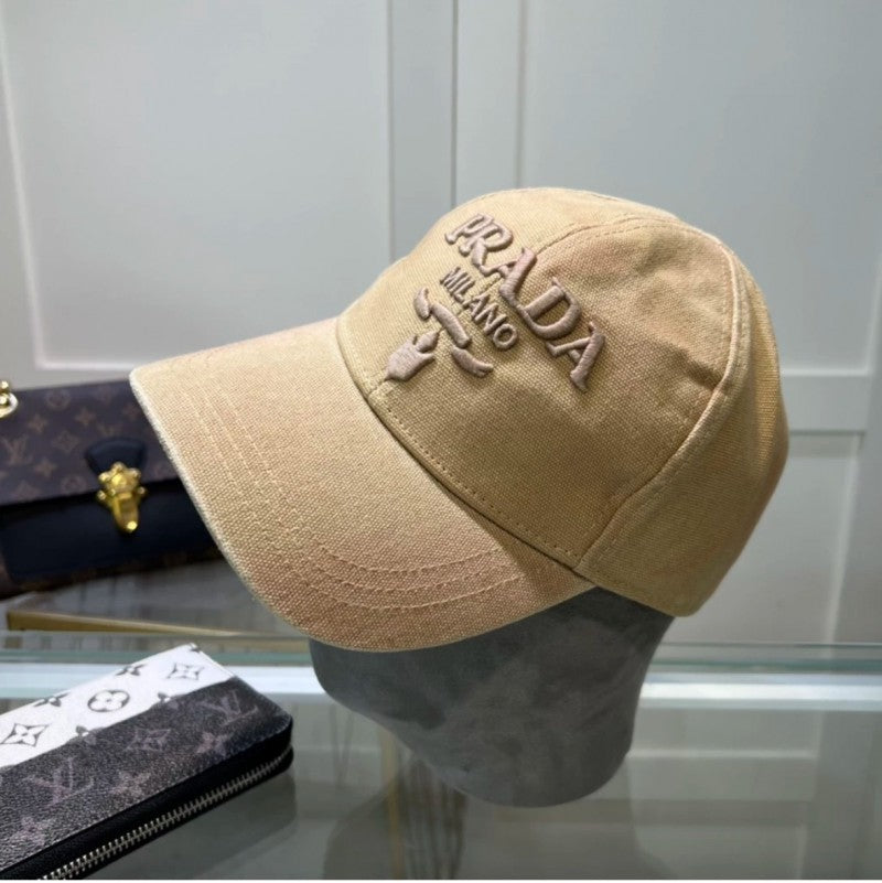 Prada_Milano_Beige_Baseball_Canvas_Premium_Unisex_Cap_(With_Safety_Box)