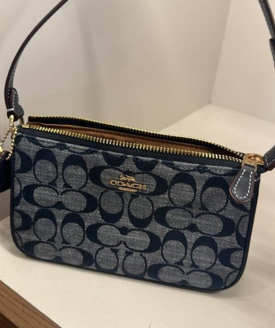 Coach_Nolita_19_All_Denim_With_OriginalBox_DustCover_ChainBelt_PearlCharm