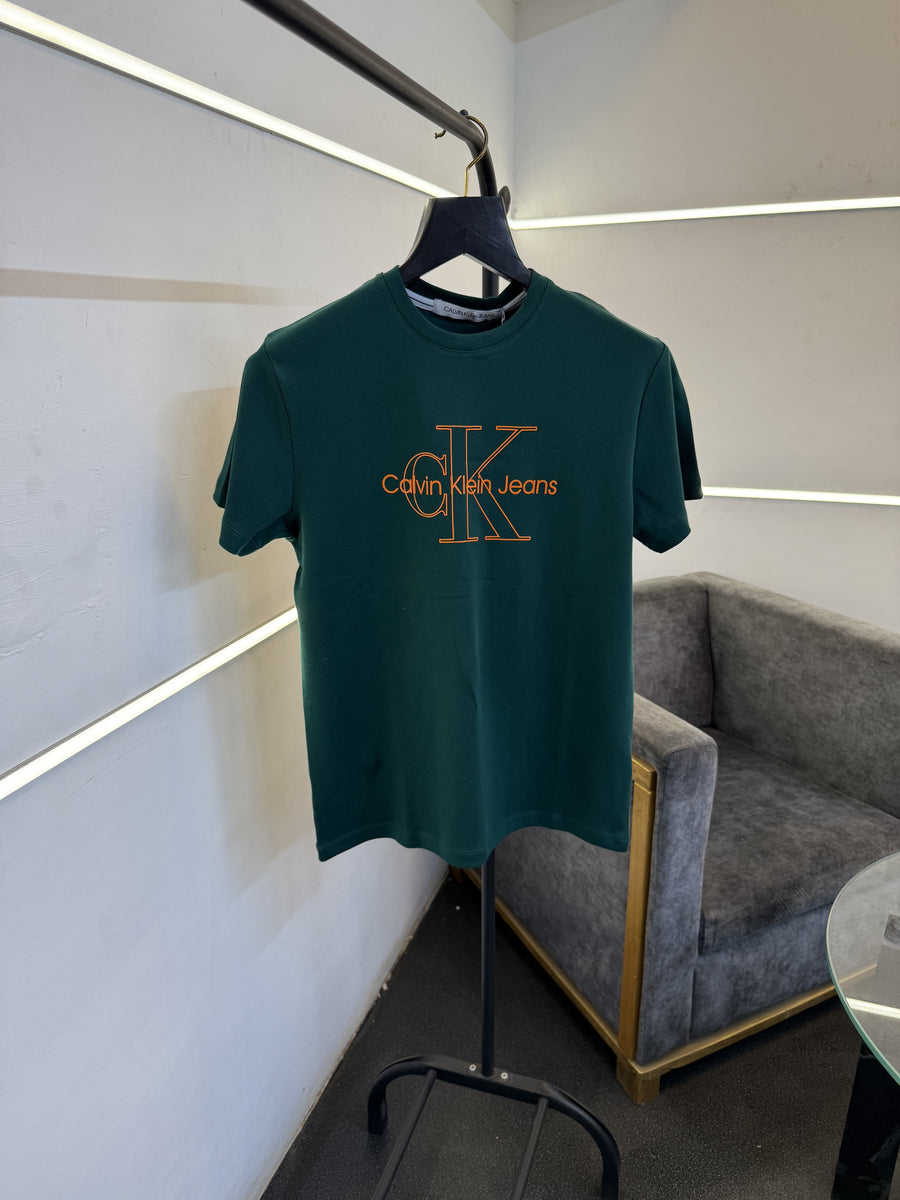 Calvin kline imported round neck tshirt green