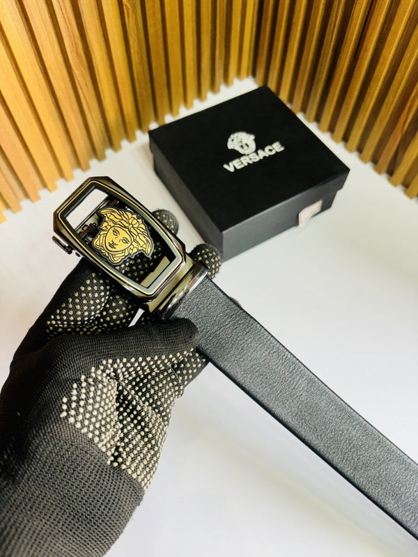 01 VERSACE PREMIUM QUALITY AUTOMATIC LOCK BELT WITH BOX