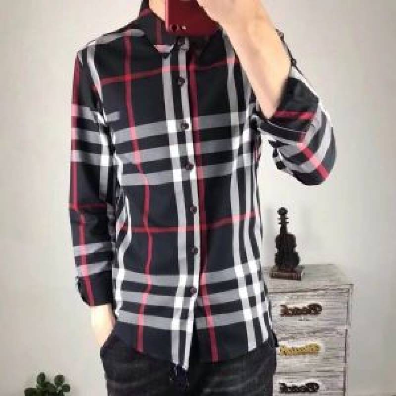 Burberry Premium Box Pack Black Checks Shirt