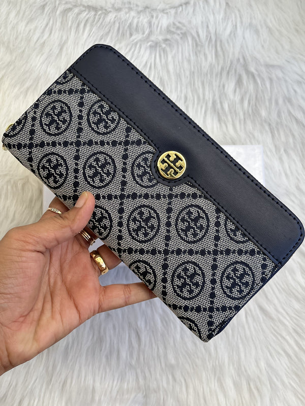 Tori Burch_69_Blue_Single_Zippy_Wallet_WithOriginalBox