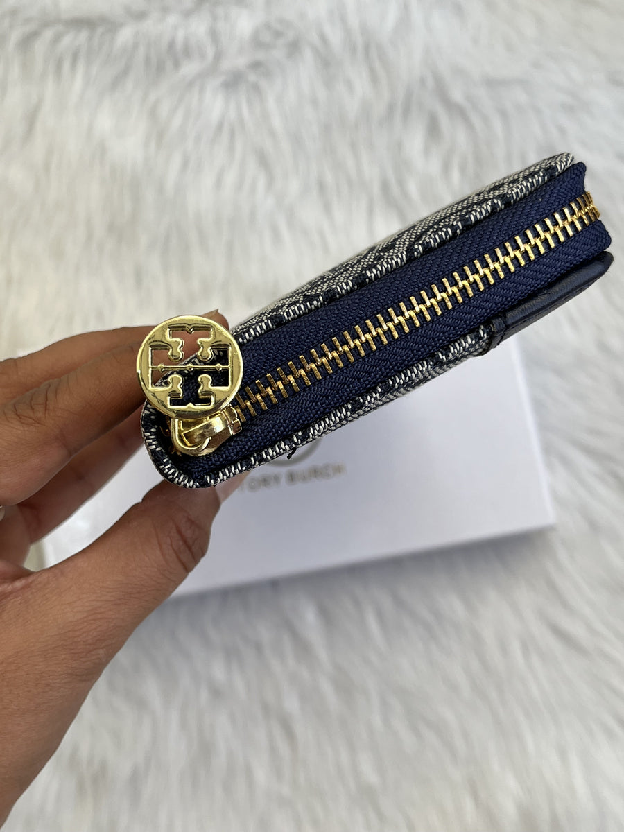 Tori Burch_69_Blue_Single_Zippy_Wallet_WithOriginalBox