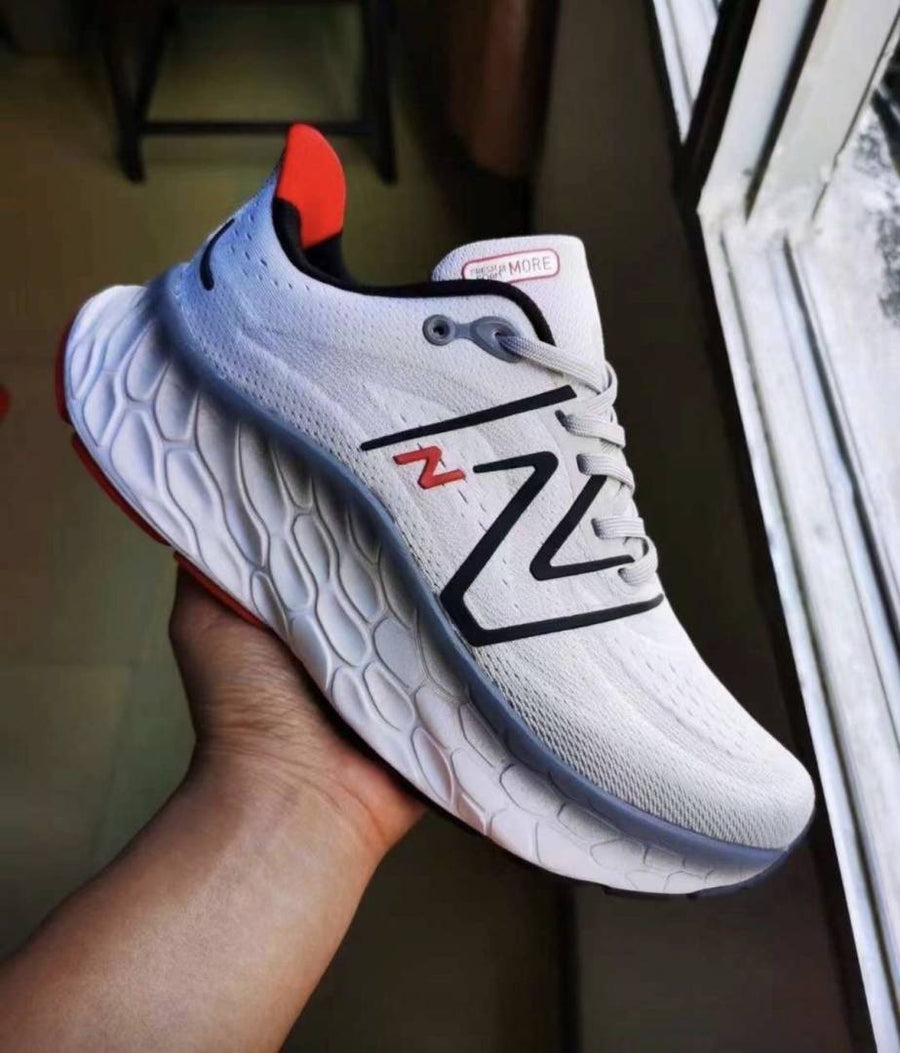 New Balence NB Fresh Foam X More v4 Marathon Cushioned Running Shoes Grey