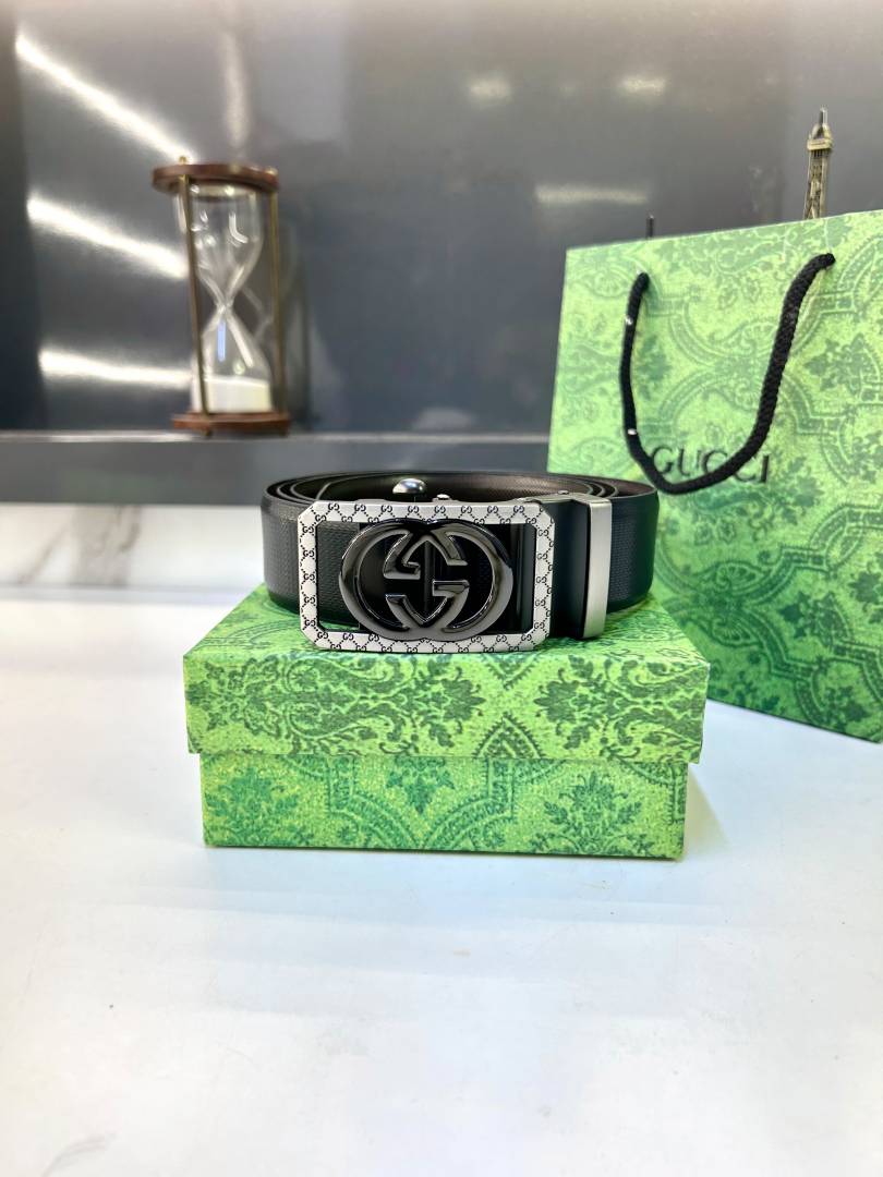 Gucci_Grey Auto Lock Belt Fa 753