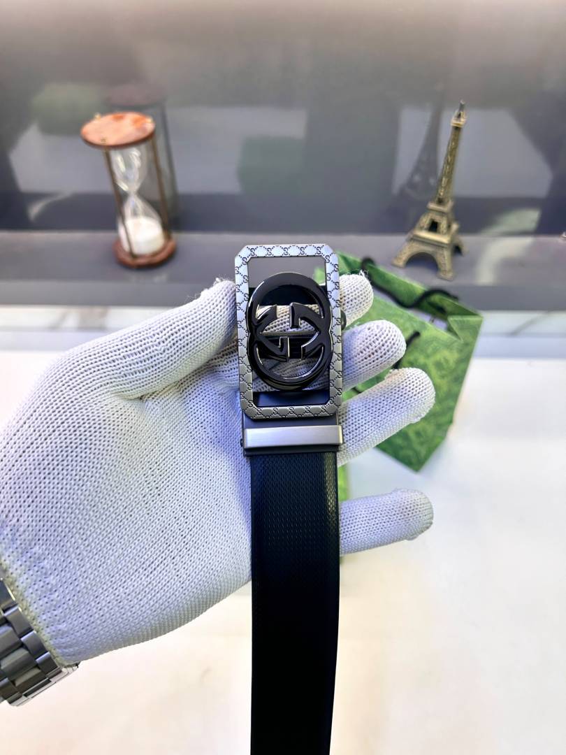 Gucci_Grey Auto Lock Belt Fa 753