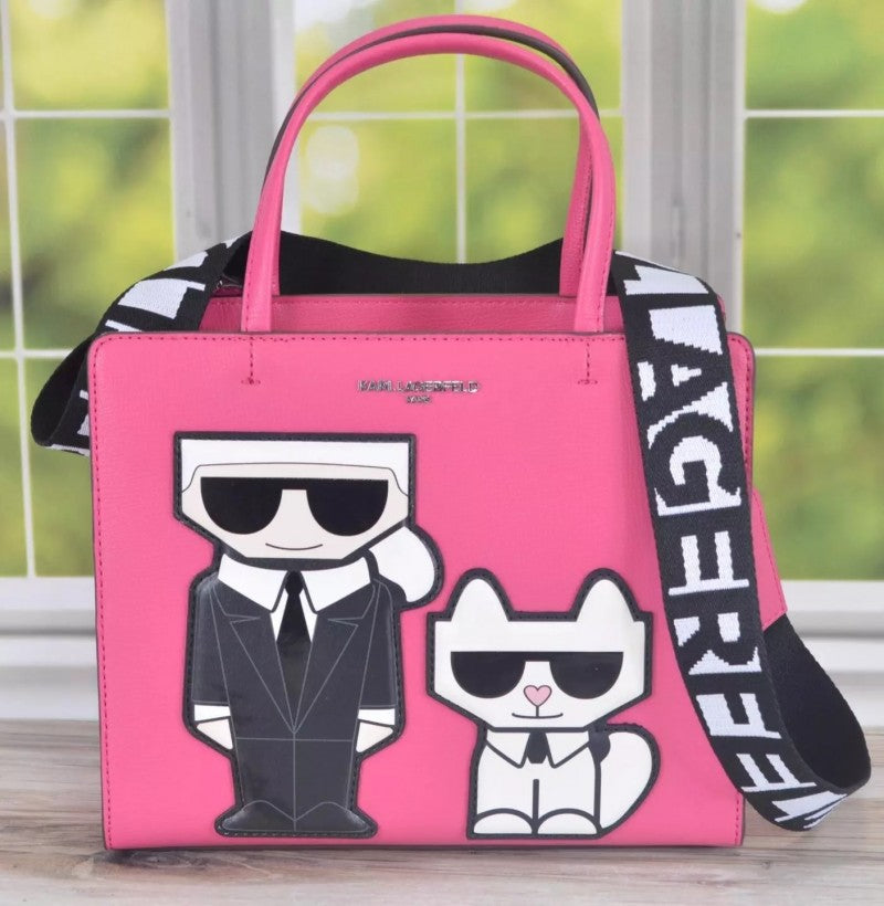 Karl Lagerfeld Maybelle Crossbody Shoulder Bag With Dust Bag (Pink - 467)