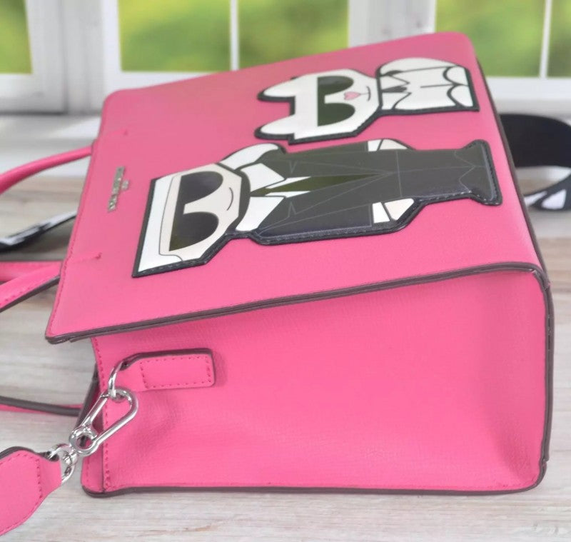Karl Lagerfeld Maybelle Crossbody Shoulder Bag With Dust Bag (Pink - 467)