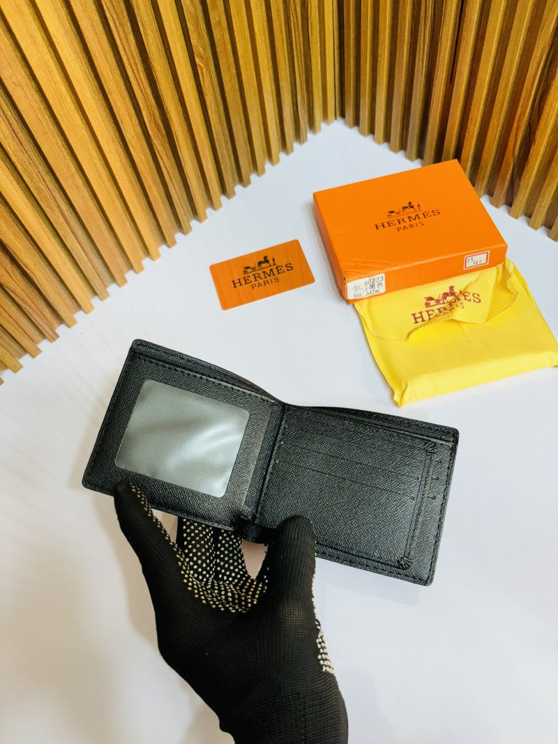41 HERMEZ FULL BLACK PREMIUM QUALITY WALLET WITH BOX