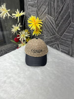 Coach_new_york_Monogram_Apricot_Logo_Premium_Unisex_Cap_With_Safety_Box