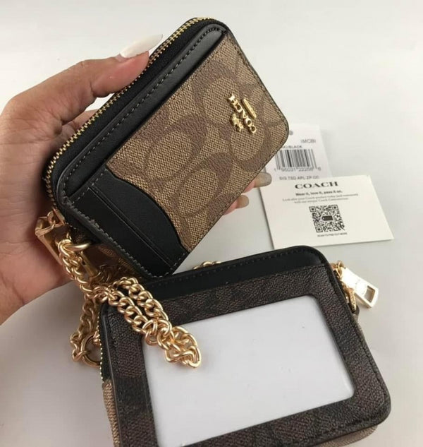 Coach_Zip_Card_Case_Mini_Wallet_With_Original_Box