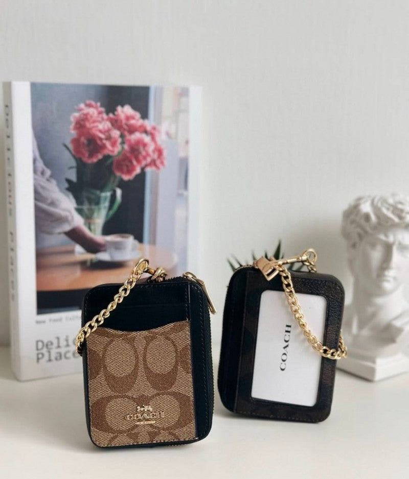 Coach_Zip_Card_Case_Mini_Wallet_With_Original_Box