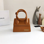 Jacquemus Le Chiquito Noeud Bag With OG Box Dust Bag & Extra Sling Belt (Brown - 1025)