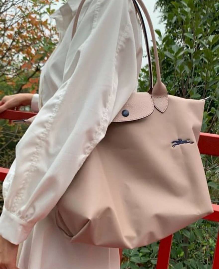 Longchamp Pink Le Pliage Size M Tote bag